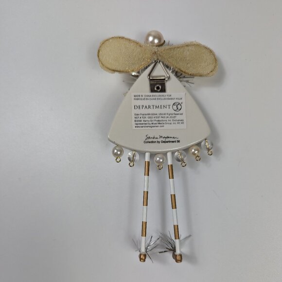 Dept 56 Sandra Magsamen Peace Angel Christmas Tree Ornament - Picture 2 of 5